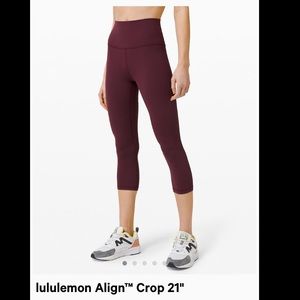 Lululemon align crop leggings 21”